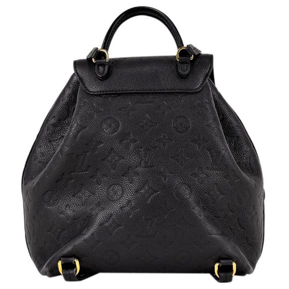 Louis Vuitton Montsouris PM Daypack Backpack Rucksack Monogram Black - Picture 3 of 7